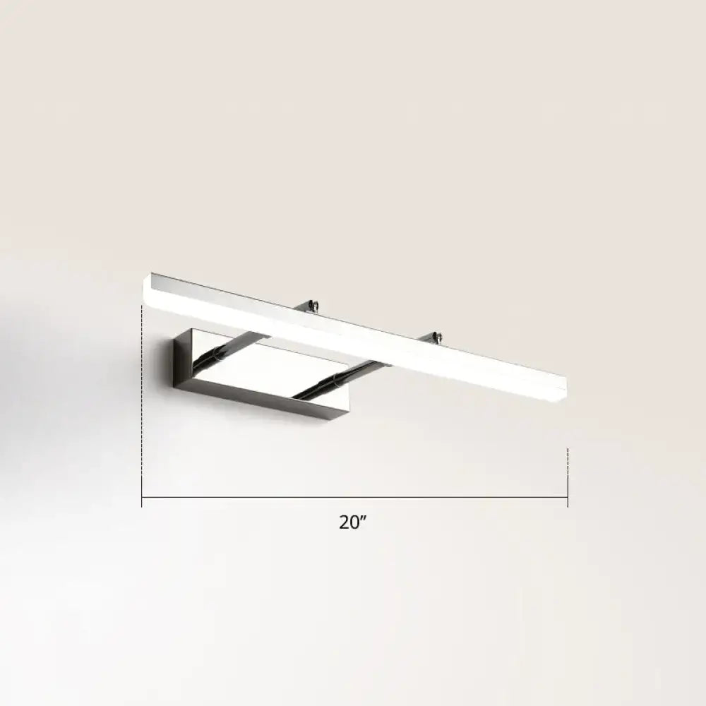 DecorBites™ Sleek Acrylic Bedroom Vanity Light Fixture with Pivoting Bar LED Wall Mount