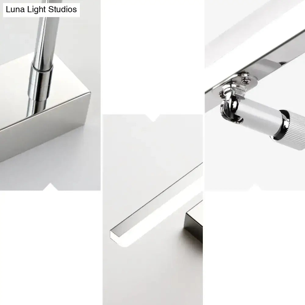 DecorBites™ Sleek Acrylic Bedroom Vanity Light Fixture with Pivoting Bar LED Wall Mount