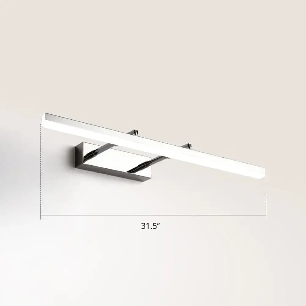 DecorBites™ Sleek Acrylic Bedroom Vanity Light Fixture with Pivoting Bar LED Wall Mount