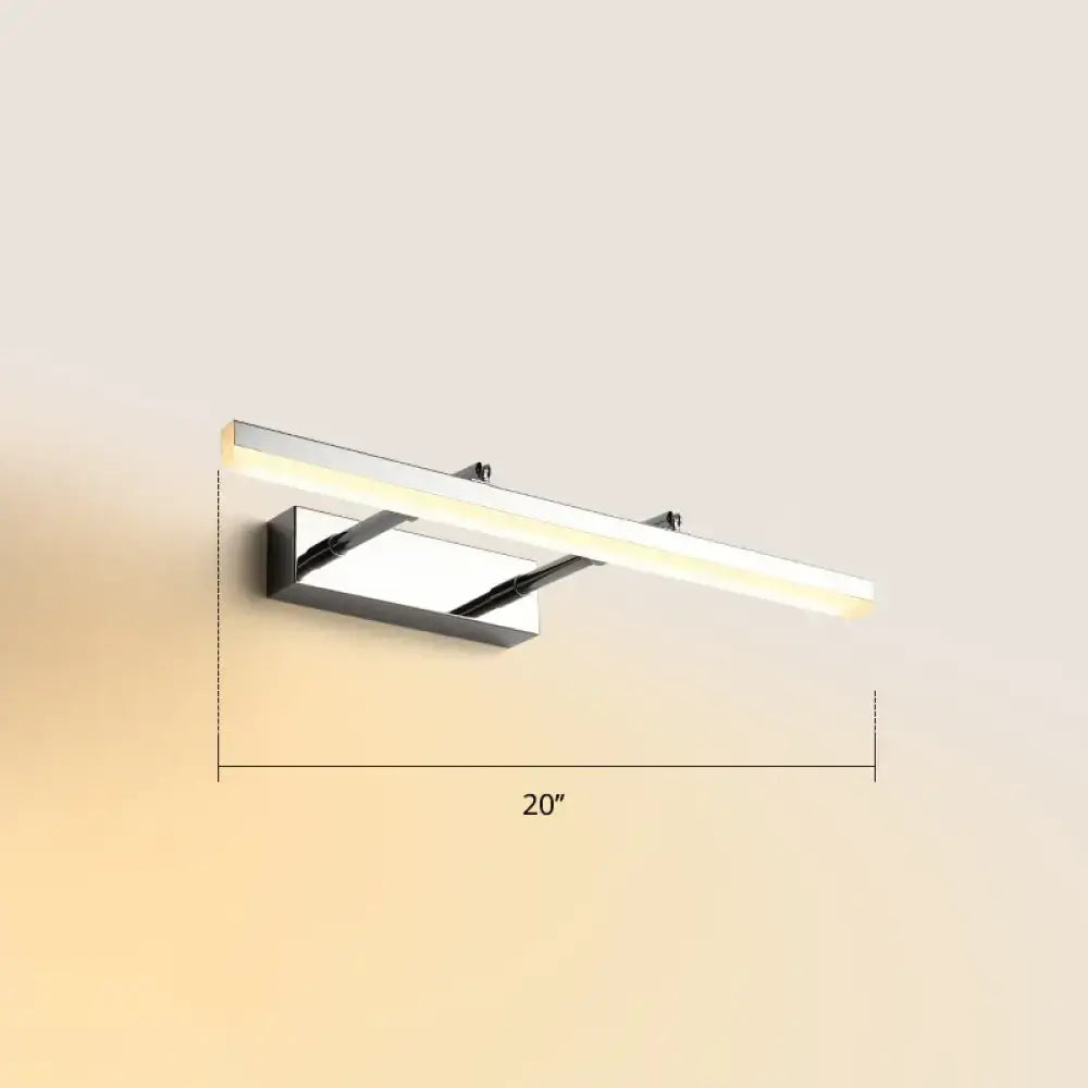 DecorBites™ Sleek Acrylic Bedroom Vanity Light Fixture with Pivoting Bar LED Wall Mount