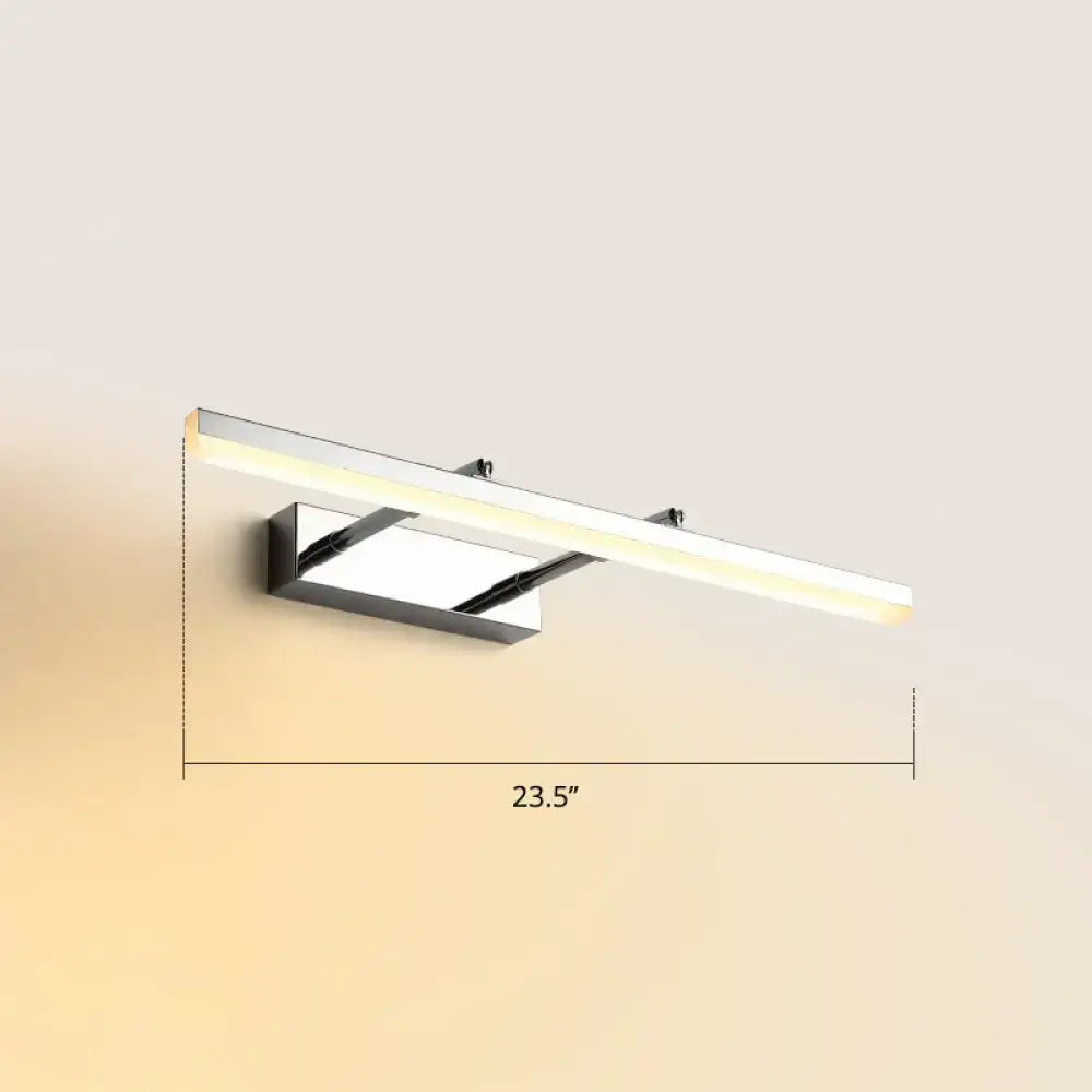 DecorBites™ Sleek Acrylic Bedroom Vanity Light Fixture with Pivoting Bar LED Wall Mount