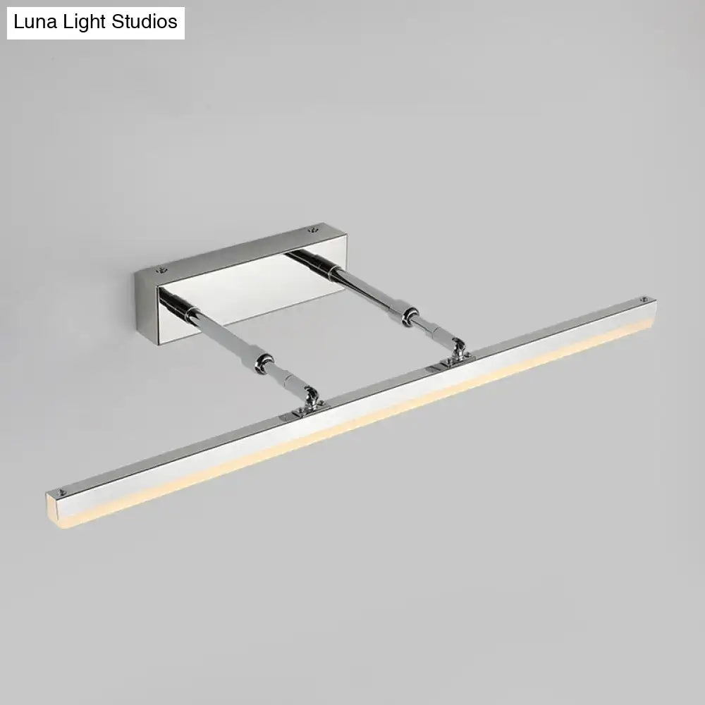 DecorBites™ Sleek Acrylic Bedroom Vanity Light Fixture with Pivoting Bar LED Wall Mount