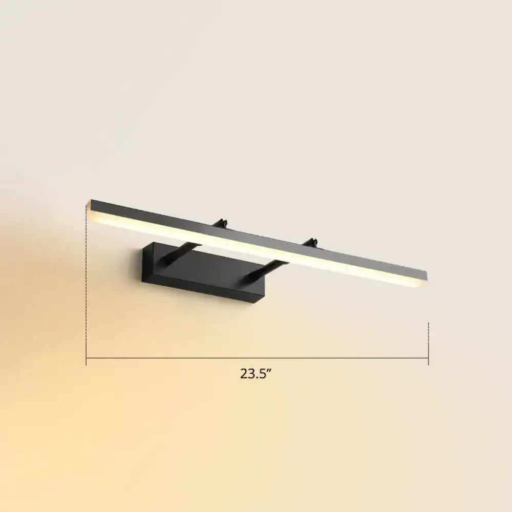 DecorBites™ Sleek Acrylic Bedroom Vanity Light Fixture with Pivoting Bar LED Wall Mount