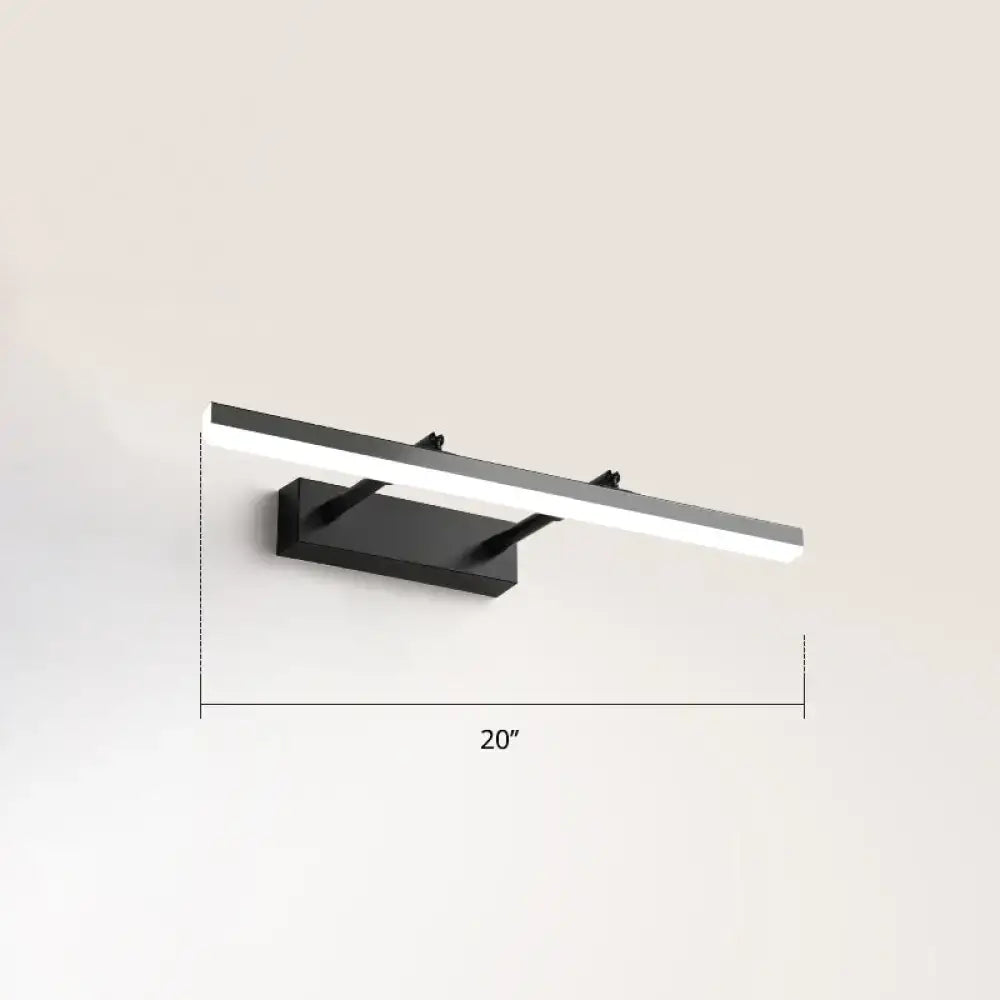 DecorBites™ Sleek Acrylic Bedroom Vanity Light Fixture with Pivoting Bar LED Wall Mount