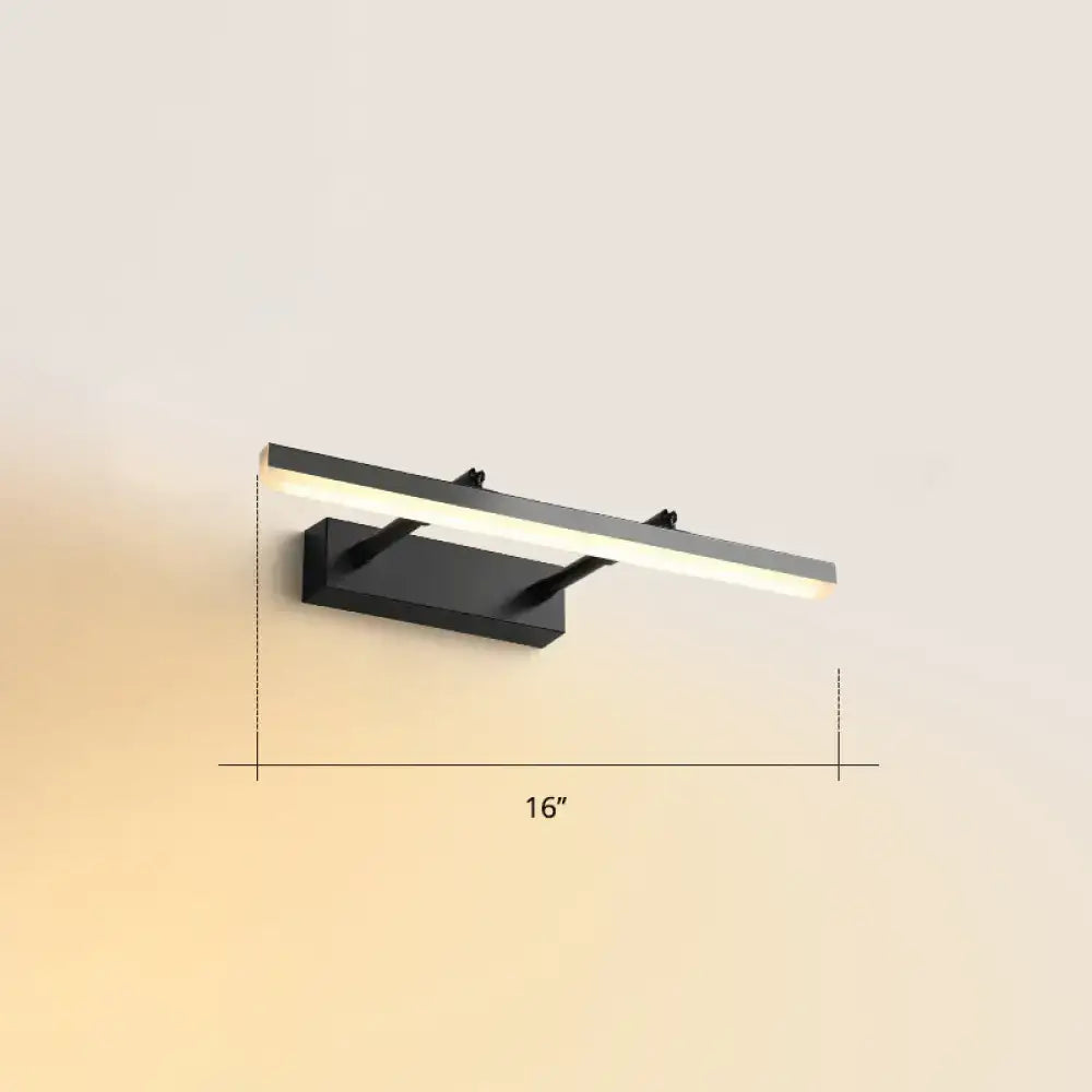 DecorBites™ Sleek Acrylic Bedroom Vanity Light Fixture with Pivoting Bar LED Wall Mount