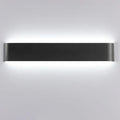 Modern black rectangular led wall lamp for bedroom warm glow