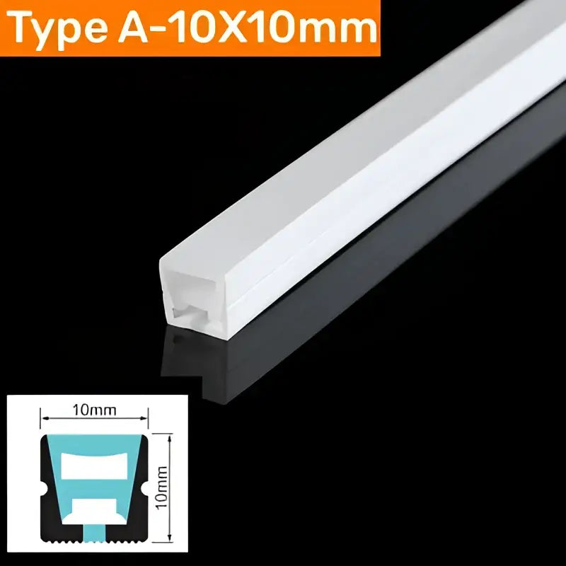 DecorBites™ Black Silicone Tube LED Neon Light for Outdoor Flexible Strip Lights