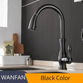 DecorBites™ Black Single Handle Pull Out Kitchen Faucet - Swivel 360° Water Mixer Tap