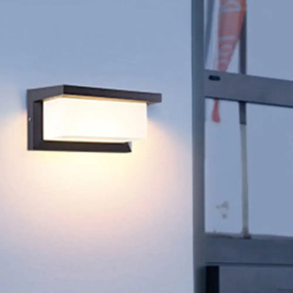 Modern black sound activated led wall sconce bedroom light