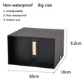 Modern black square 12w cob led wall lamp living room light