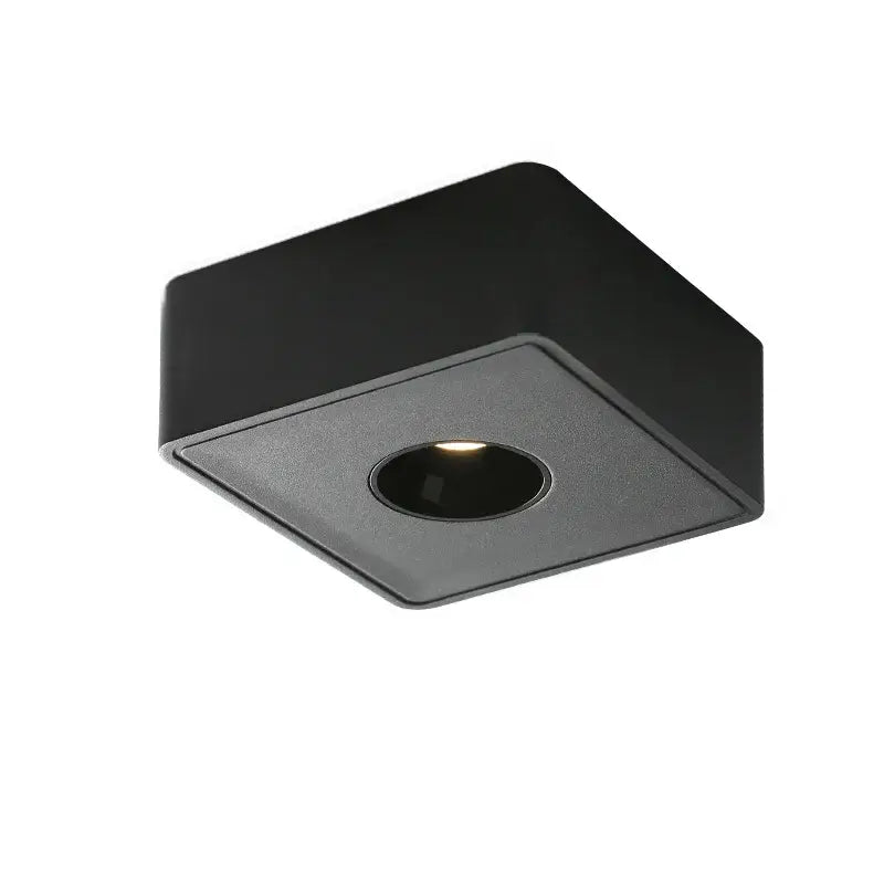 Modern black square led surface mount ceiling light bedroom spotlight
