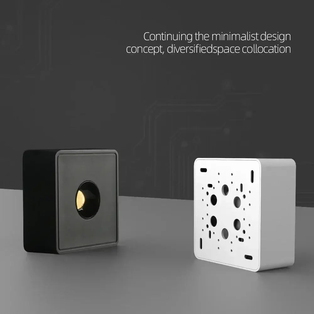 Modern black square led surface mount ceiling light bedroom spotlight