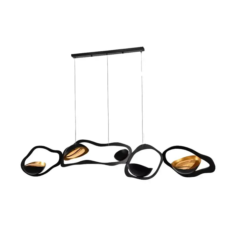 DecorBites™ Black Stainless Steel Chandelier LED - Modern Luxury Design for Living Room