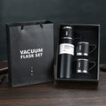 Modern black stainless steel insulated water bottle gift set kitchen