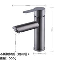 Modern black stainless steel single handle faucet bathroom mixer