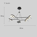 Modern black telescopic wall lamp for bedroom minimalist lighting