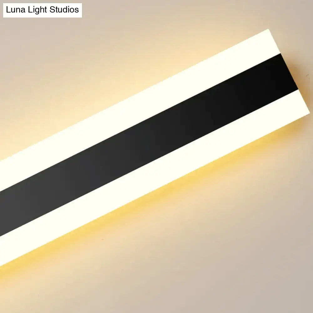 Modern black vertical led wall sconce living room ip65 waterproof