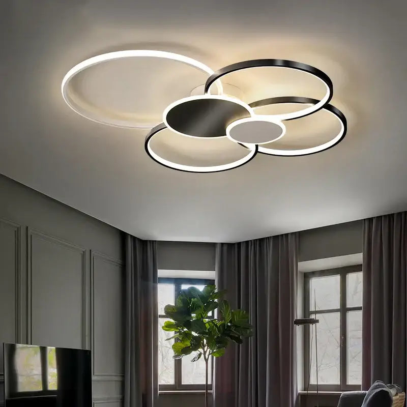 DecorBites™ Acrylic Chandelier Light Modern Minimalist Ceiling Lamp for Living Dining Bedroom