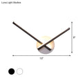 Modern black & white acrylic cross wall sconce bedroom warm white light