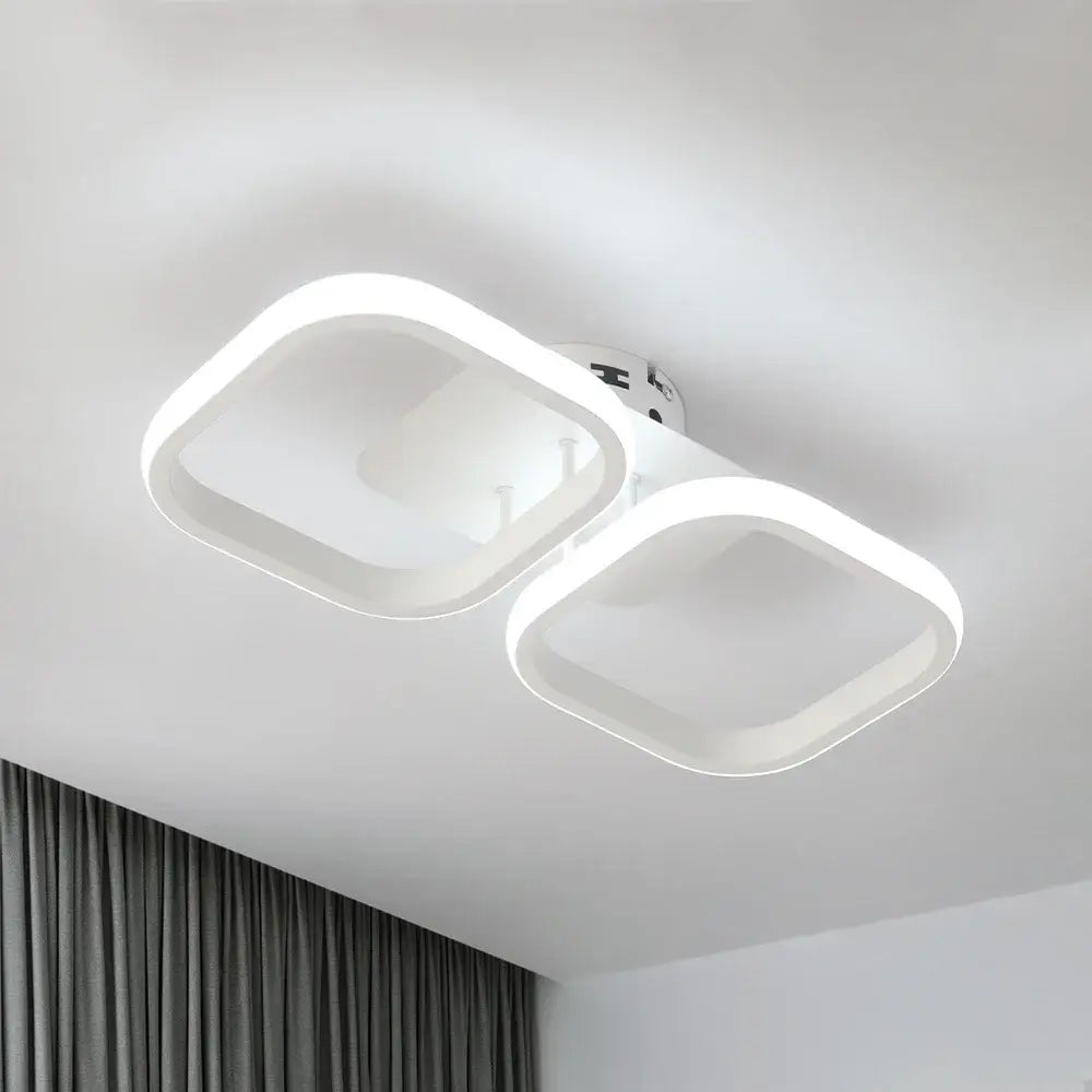 Modern black & white acrylic led ceiling lamp living room light