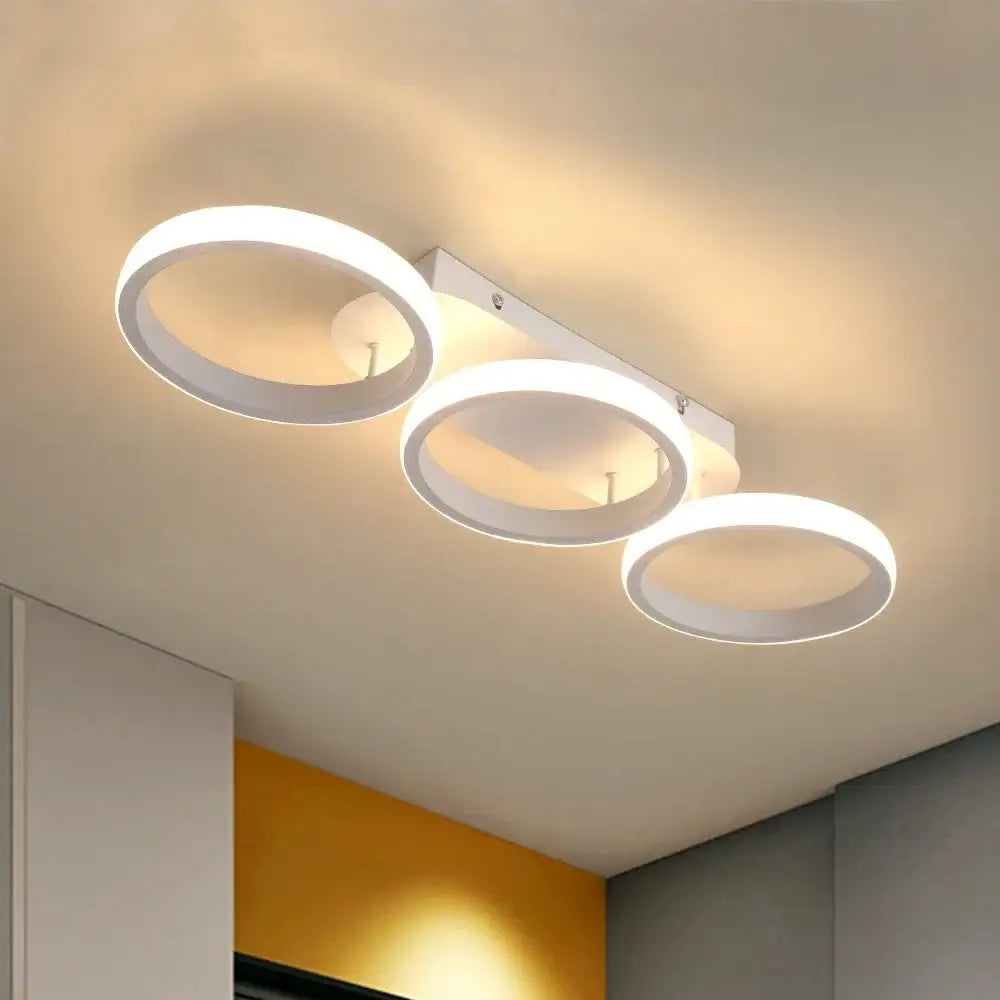 Modern black & white acrylic led ceiling lamp living room light