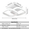 Modern black & white acrylic led ceiling lamp living room light