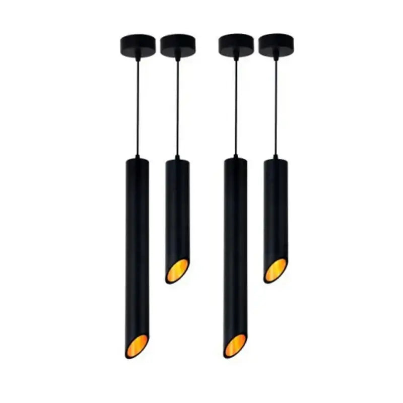 Modern black & white cylindrical led ceiling light for kitchen
