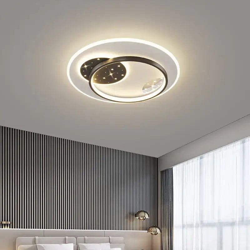 Modern black & white decorbites living lamp chandelier dining room