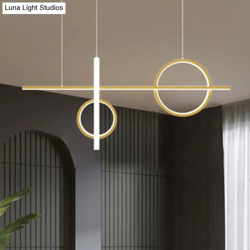 DecorBites™ Contemporary LED Suspension Ceiling Lamp with Acrylic Shade - Stylish Parlour Pendant Lighting Fixture