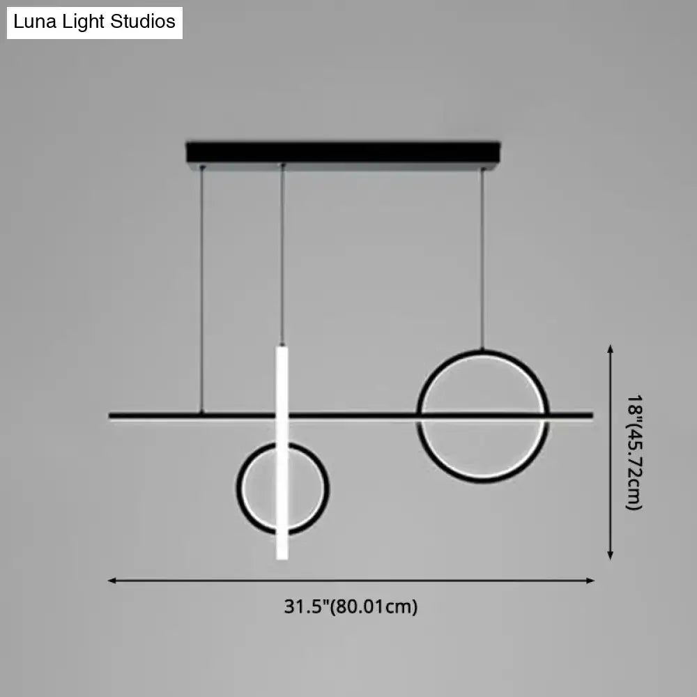 DecorBites™ Contemporary LED Suspension Ceiling Lamp with Acrylic Shade - Stylish Parlour Pendant Lighting Fixture