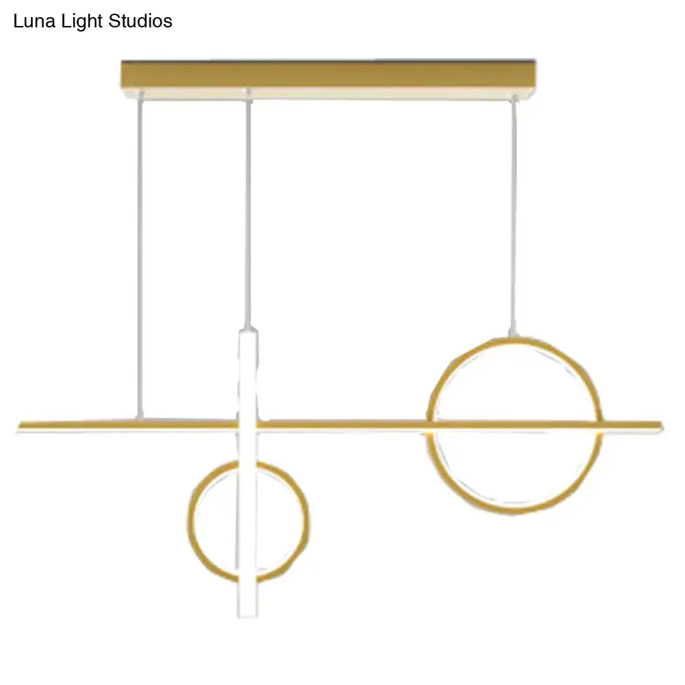 DecorBites™ Contemporary LED Suspension Ceiling Lamp with Acrylic Shade - Stylish Parlour Pendant Lighting Fixture
