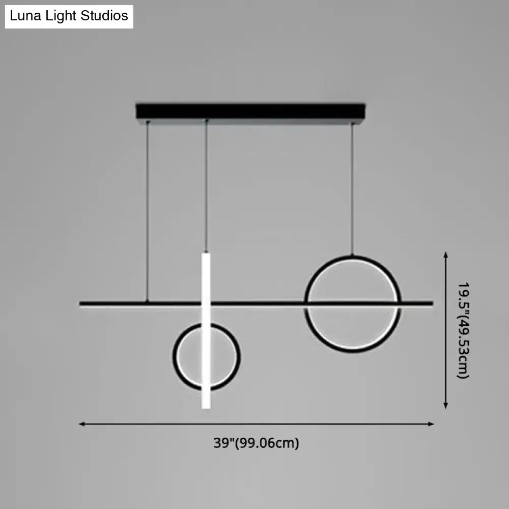 DecorBites™ Contemporary LED Suspension Ceiling Lamp with Acrylic Shade - Stylish Parlour Pendant Lighting Fixture