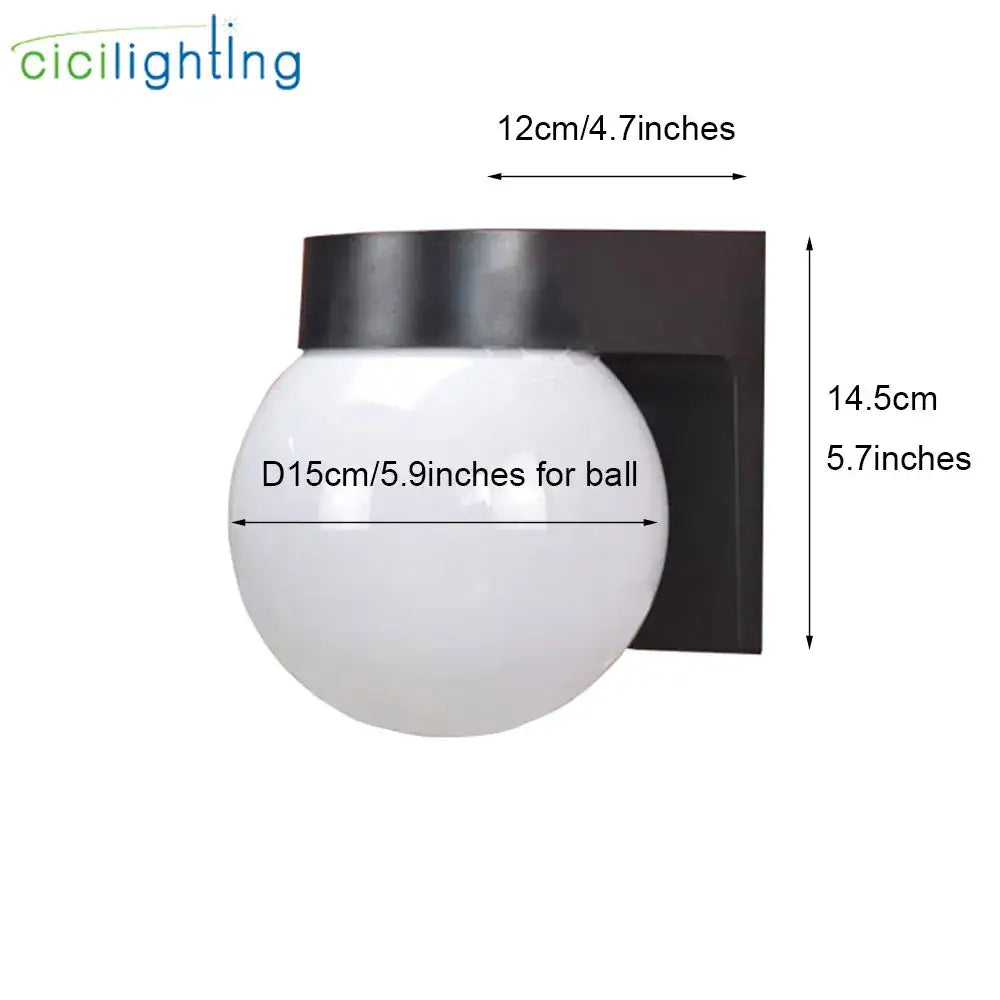 DecorBites™ Black White Outdoor Porch Light, Modern Loft Design, Up Down Wall Lamp