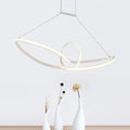 Modern black & white knotting island pendant – kitchen led light
