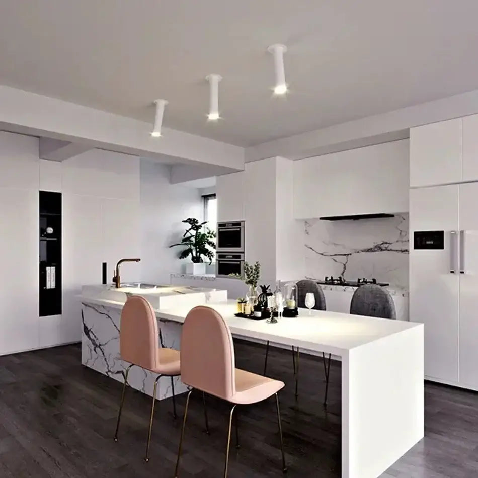 Modern black & white led bar ceiling spotlight kitchen lighting
