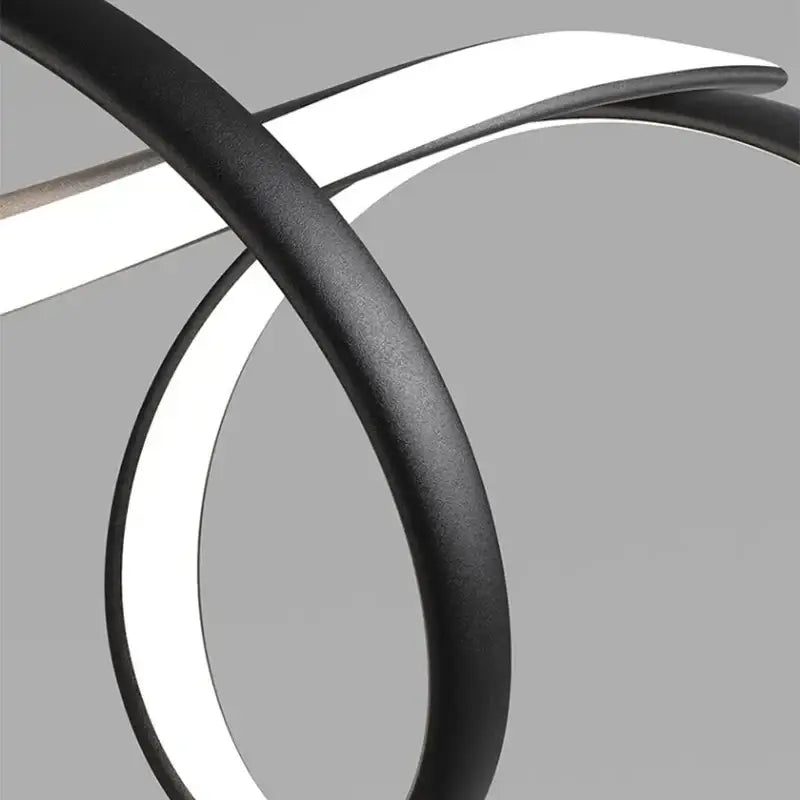 Modern black & white led chandelier – dining room pendant light