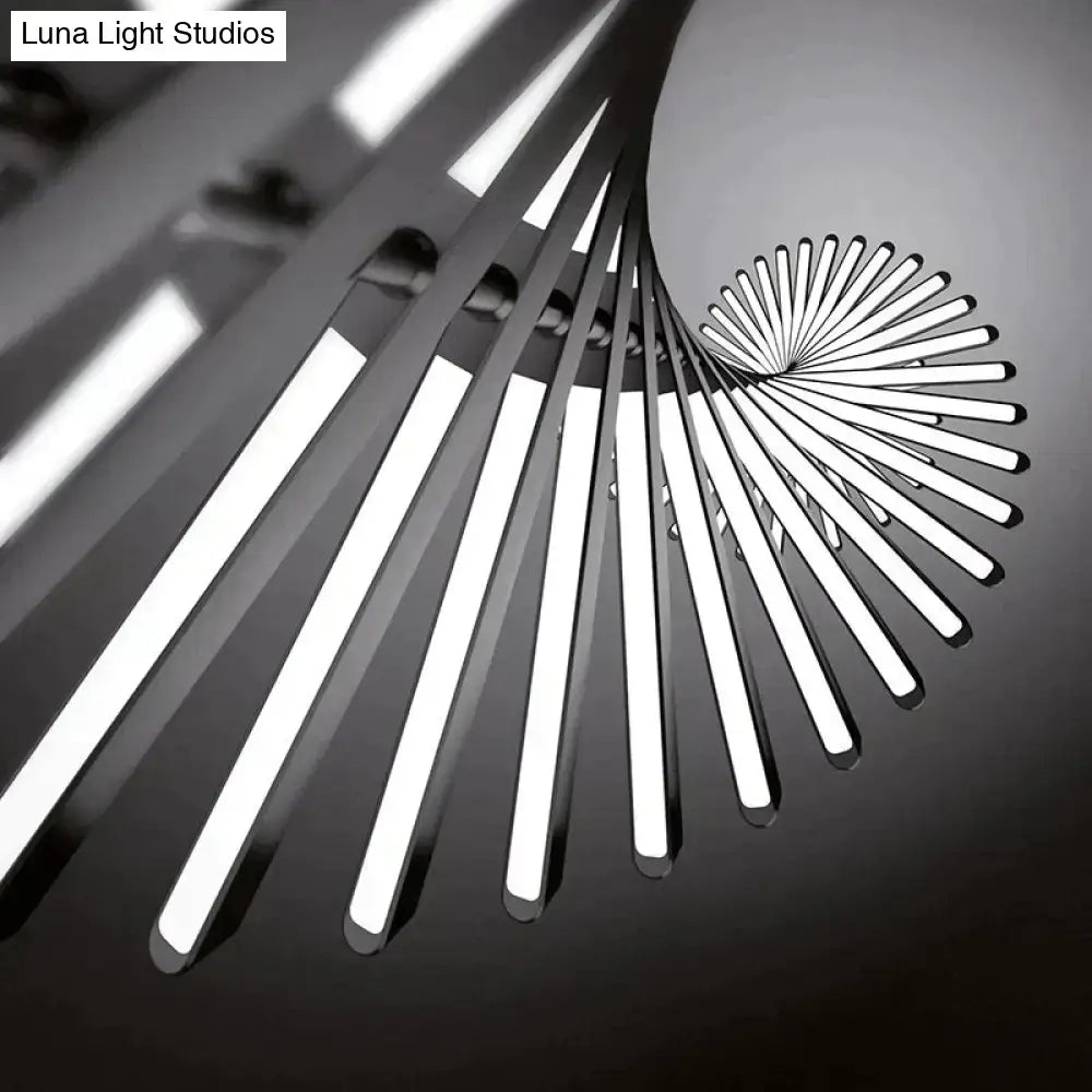 Modern black & white led chandelier – living room pendant light