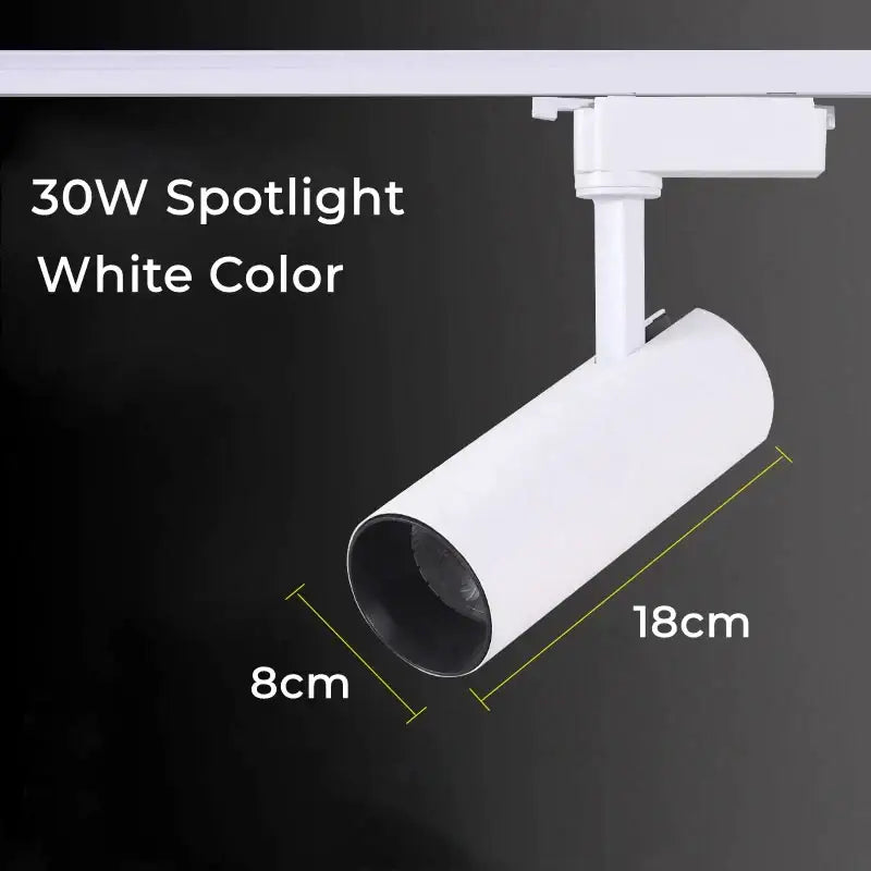Modern black & white led linear grille track spotlights living room