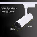 Modern black & white led linear grille track spotlights living room