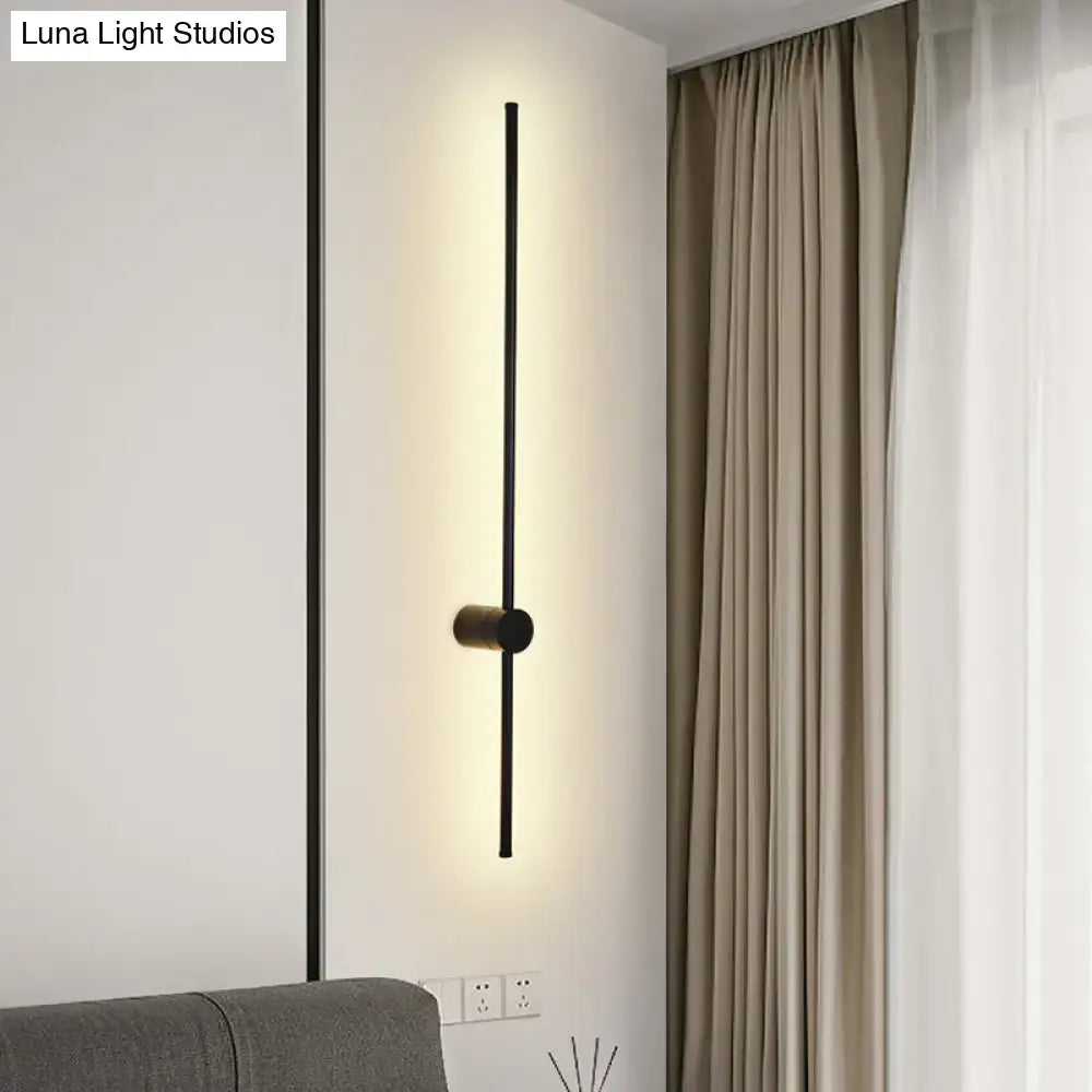 Modern black & white led metal wall sconce living room indoor lighting