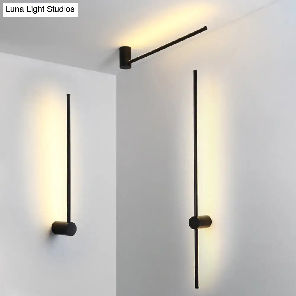 Modern black & white led metal wall sconce living room indoor lighting