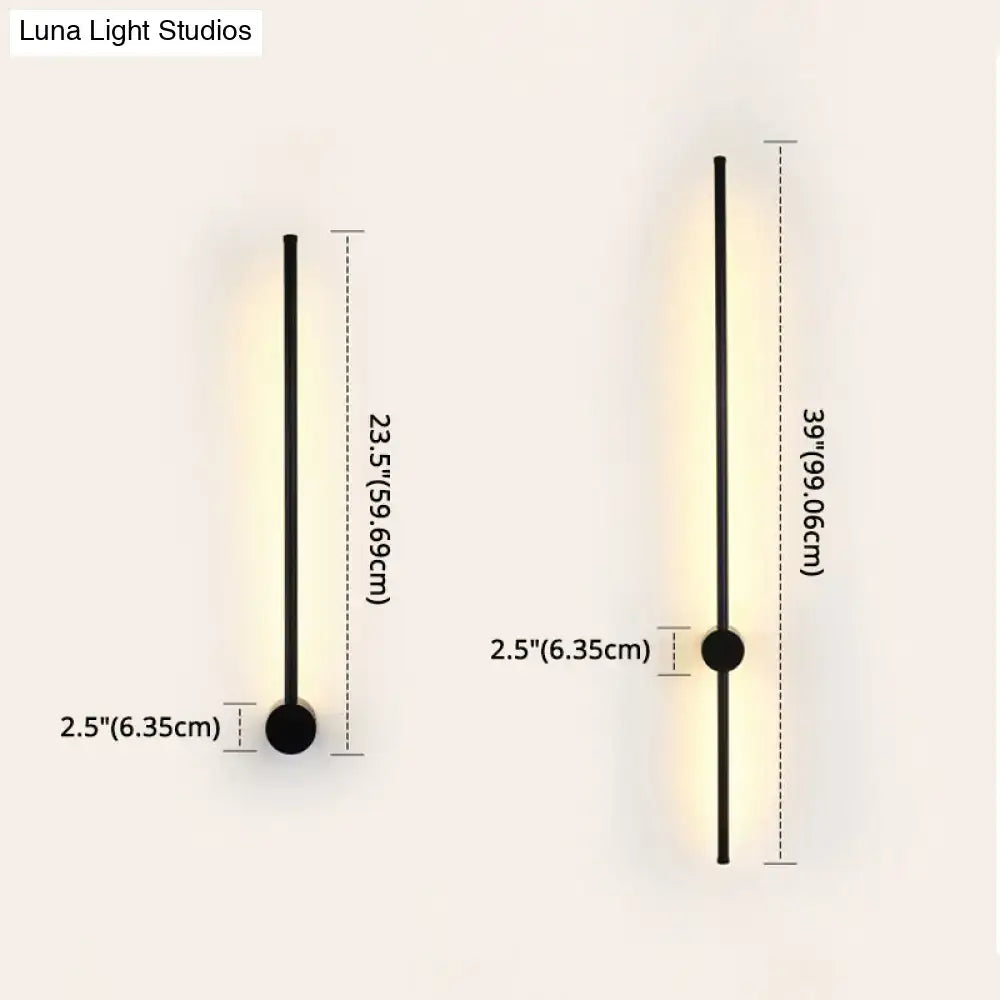 Modern black & white led metal wall sconce living room indoor lighting