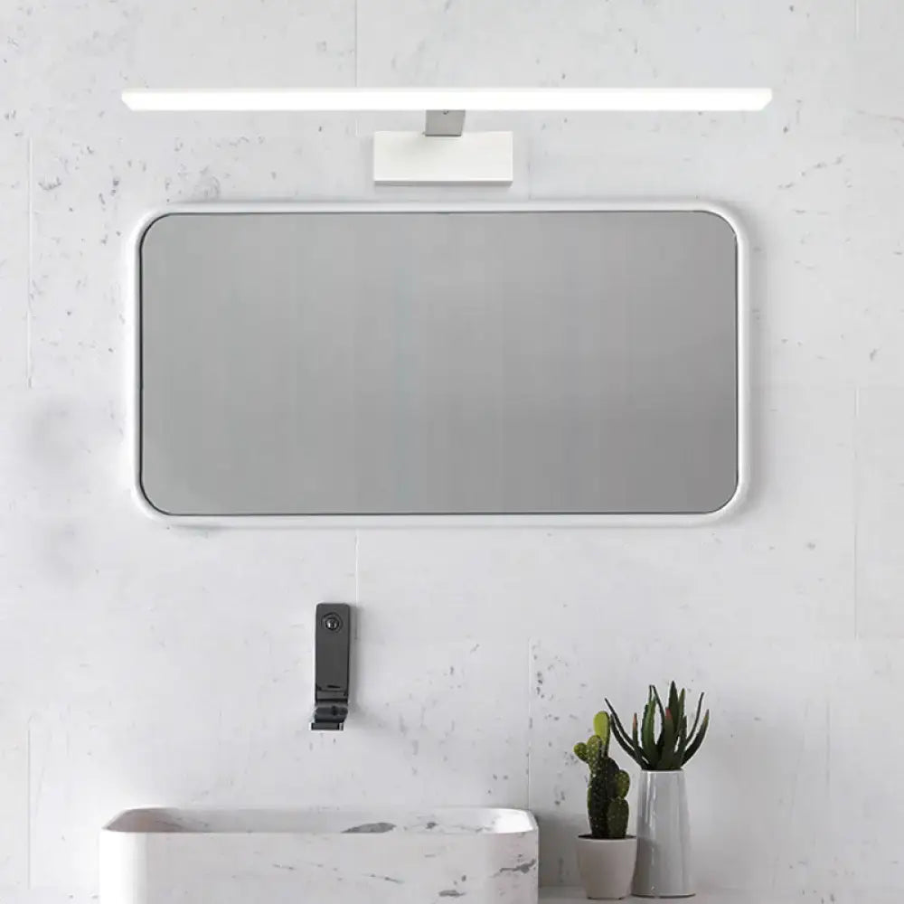 DecorBites™ Nordic Black/White Acrylic Vanity Lamp - 16.5"/20" LED Rectangle Sconce Light for Bathroom in Warm/White