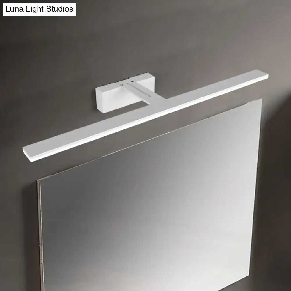 DecorBites™ Nordic Black/White Acrylic Vanity Lamp - 16.5"/20" LED Rectangle Sconce Light for Bathroom in Warm/White