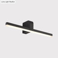 Modern black & white led vanity light – bathroom wall sconce