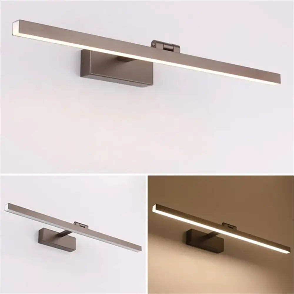Modern black & white led vanity light sconce for bedroom mirror
