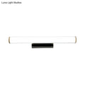 Modern black & white led vanity mirror light bathroom sconce