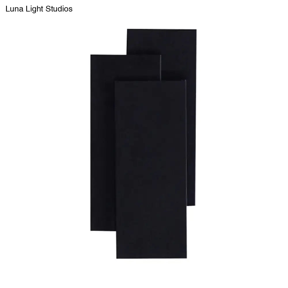 DecorBites™ Modern LED Wall Lamp - Aluminum Rectangle Wall Light with Warm/White Lighting - Black/White