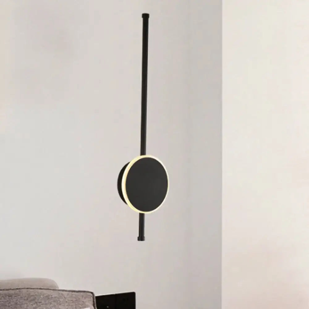 Modern black & white led wall sconce bedroom warm color temperature