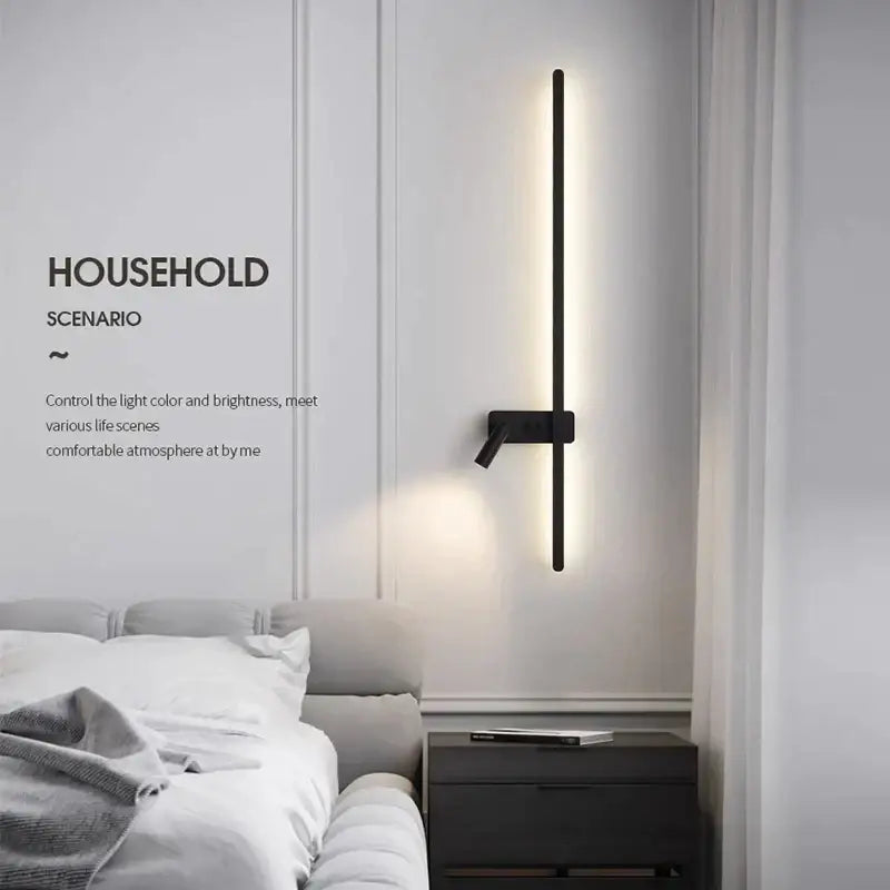 DecorBites™ LED Wall Spot Light Black White Sconce for Living Bedroom Stairway